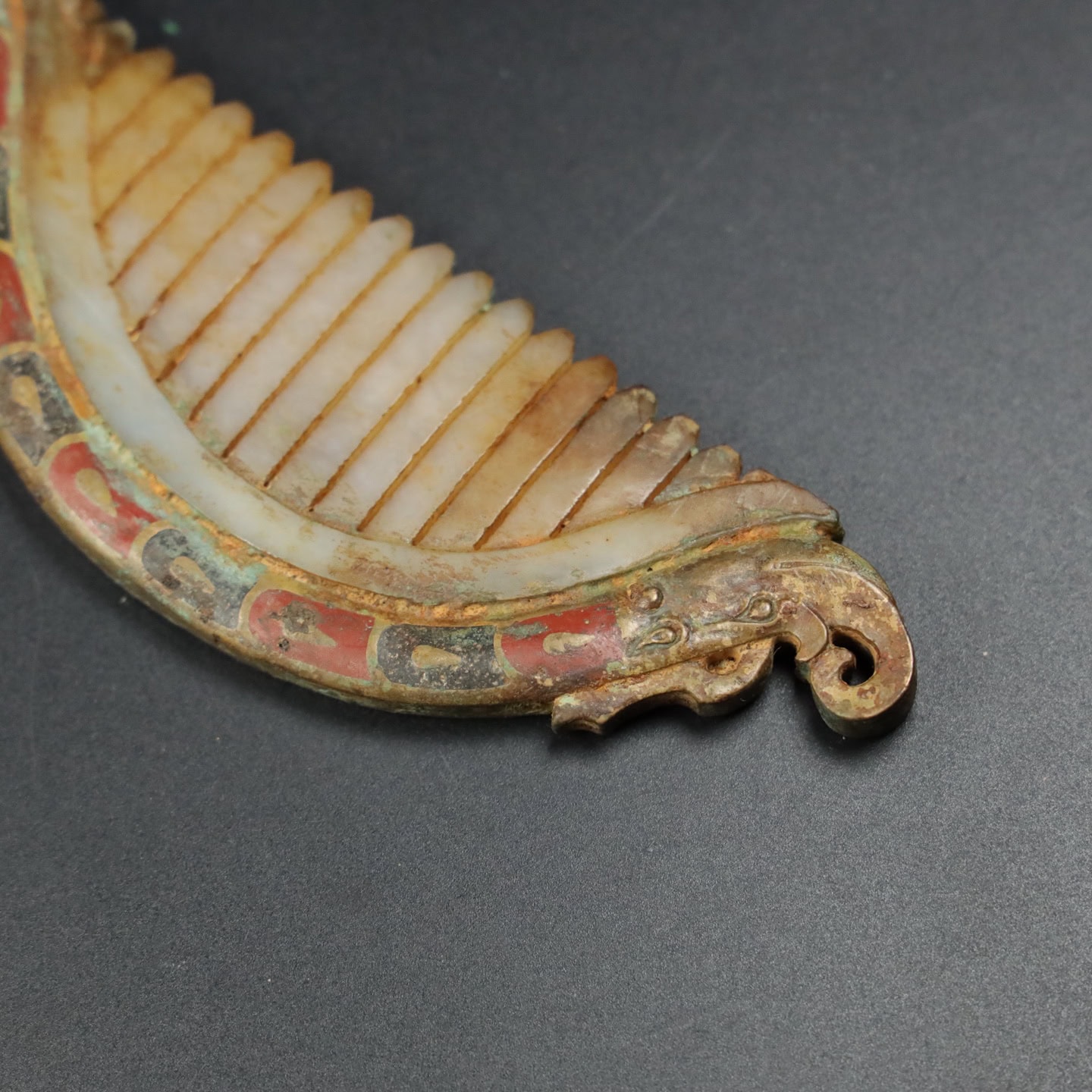 Chinese Natural Jade Carved combs