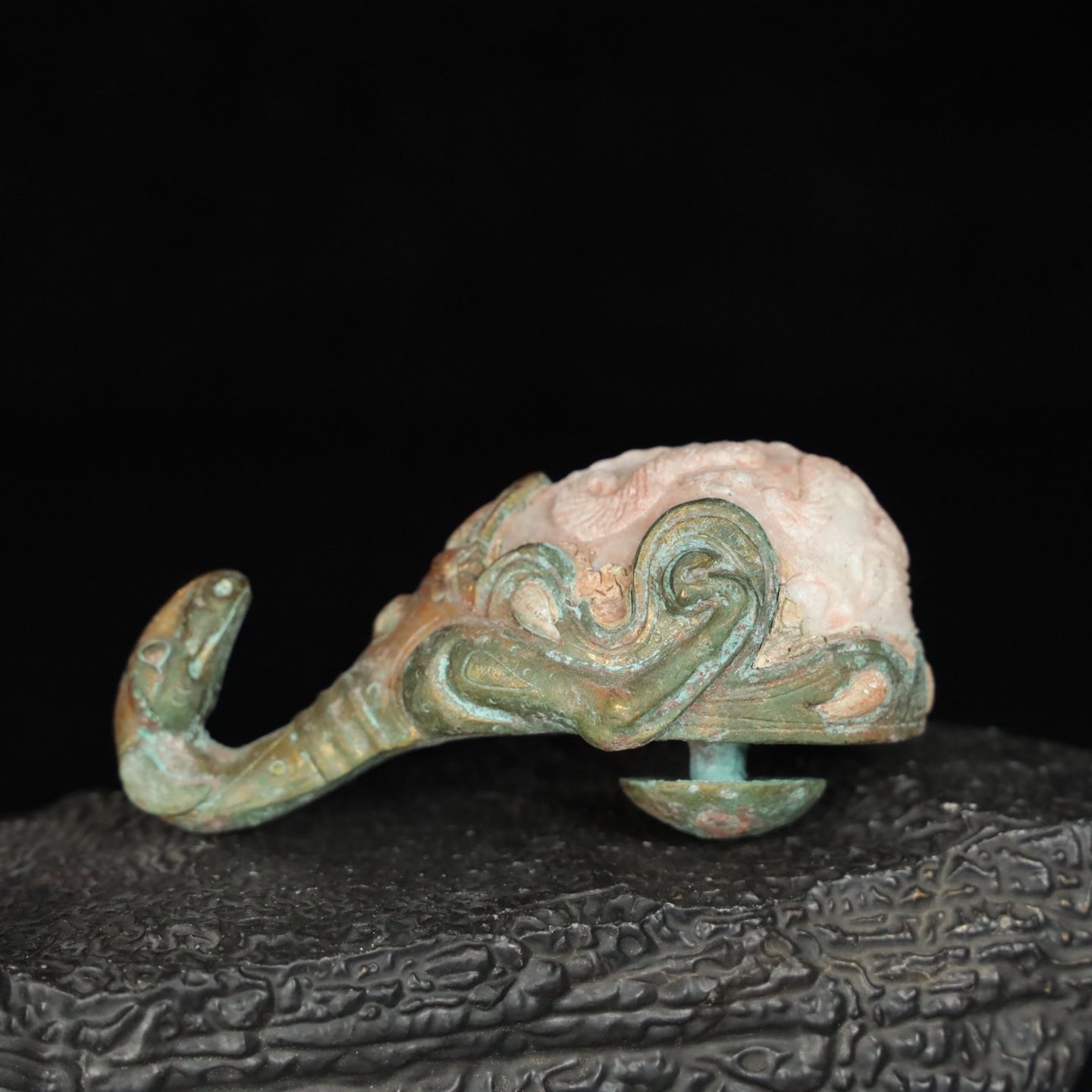 Chinese Natural Jade Carved Hook