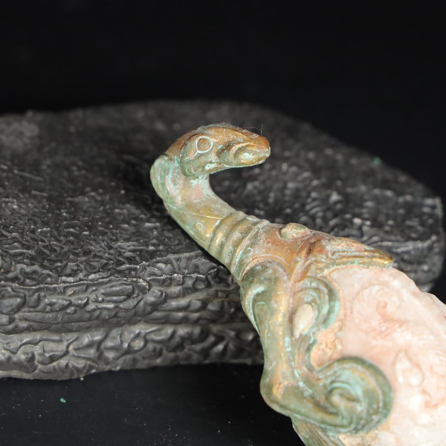 Chinese Natural Jade Carved Hook