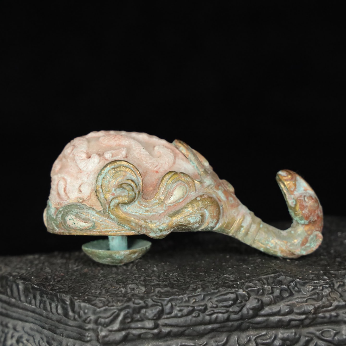 Chinese Natural Jade Carved Hook