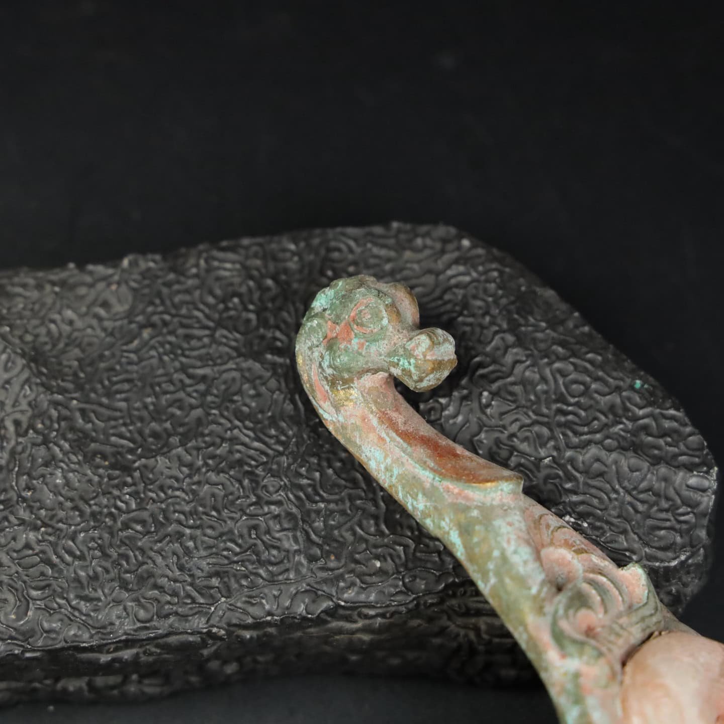 Chinese Natural Jade Carved Hook
