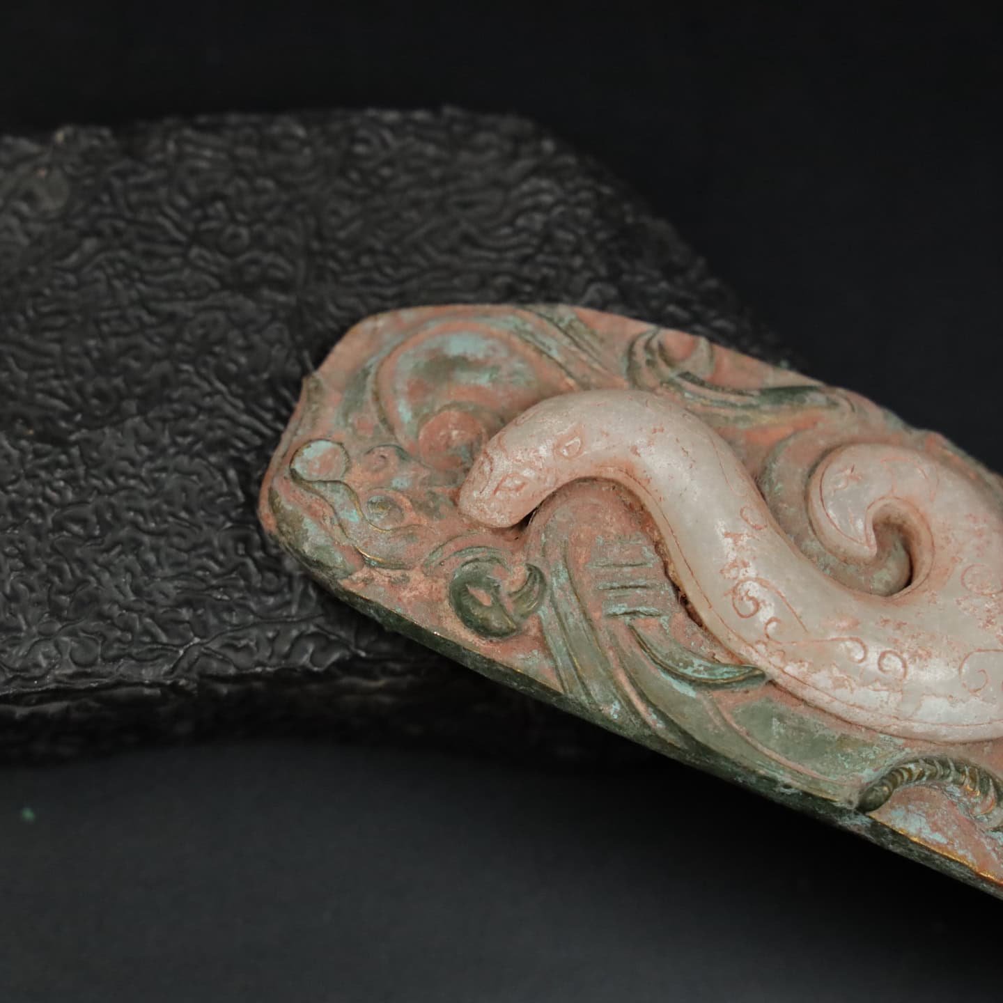 Chinese Natural Jade Carved Hook
