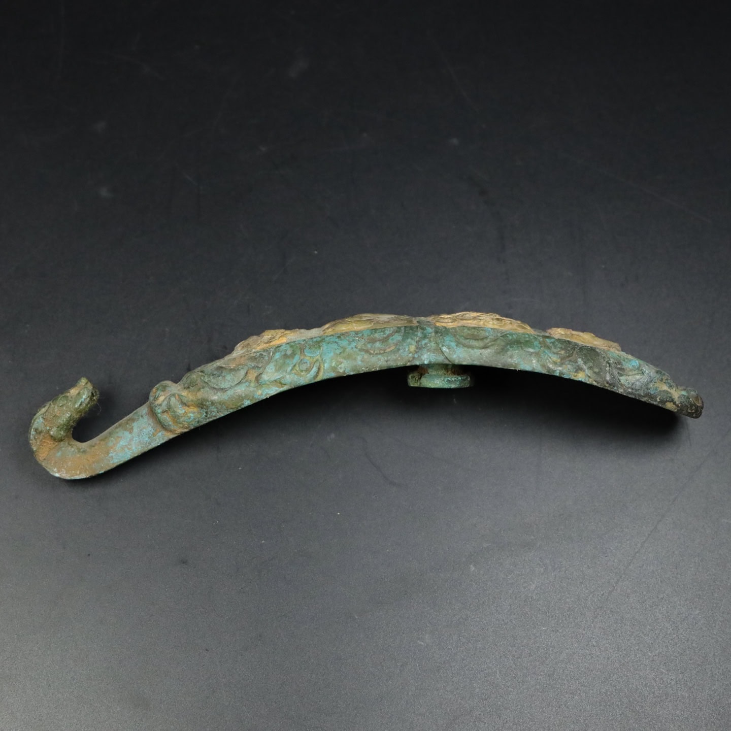 Chinese Natural Jade Carved Hook