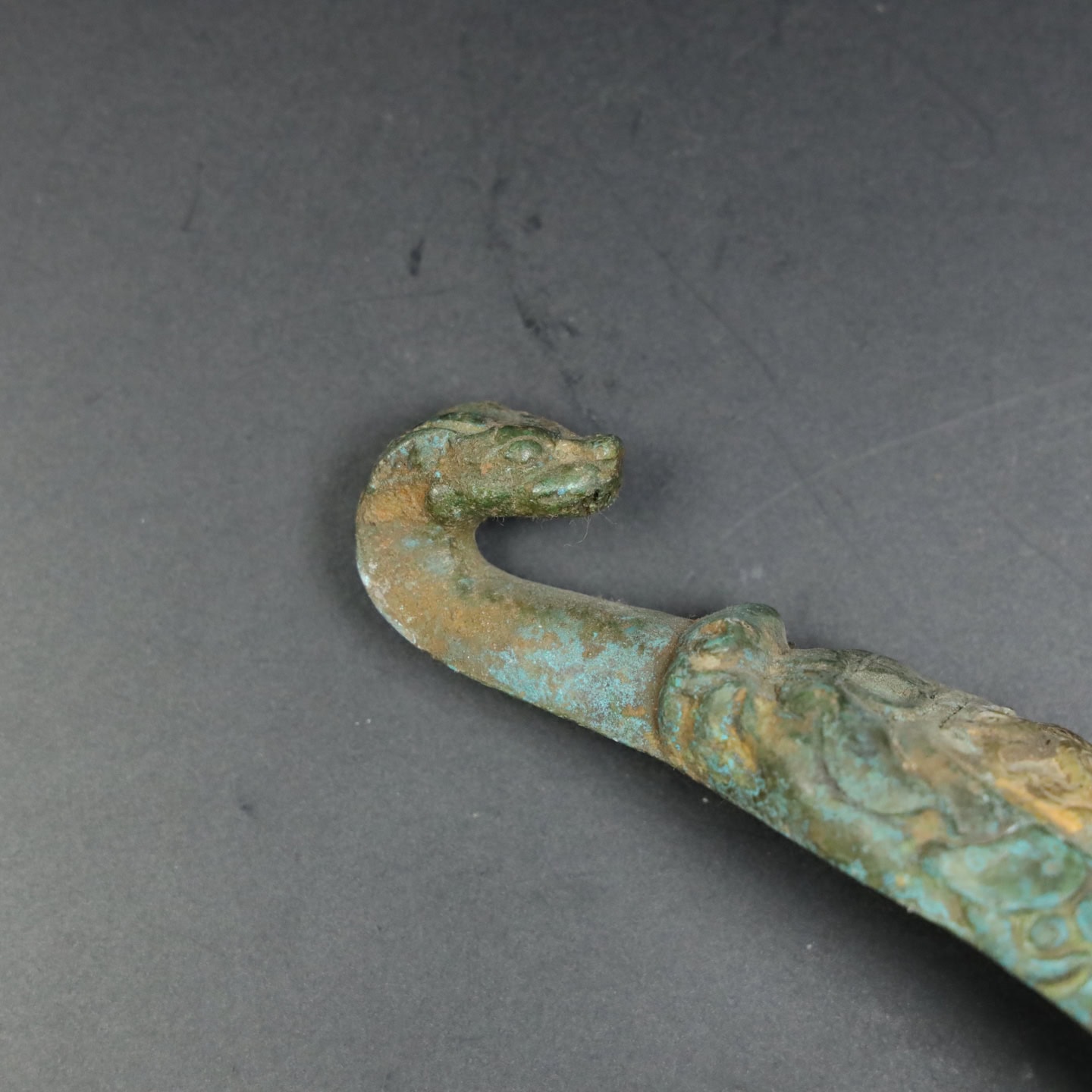 Chinese Natural Jade Carved Hook