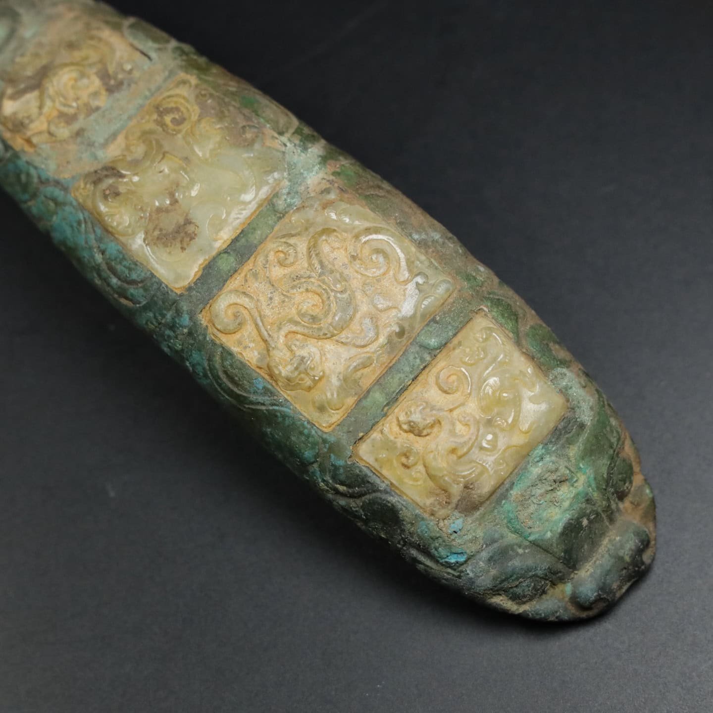 Chinese Natural Jade Carved Hook