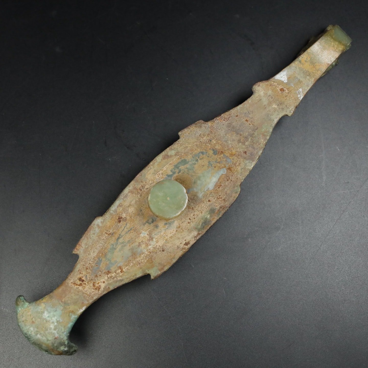 Chinese Natural Jade Carved Hook