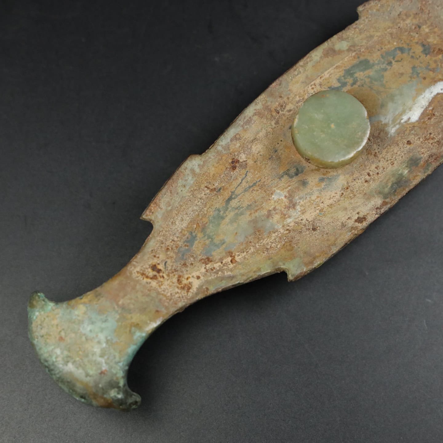 Chinese Natural Jade Carved Hook