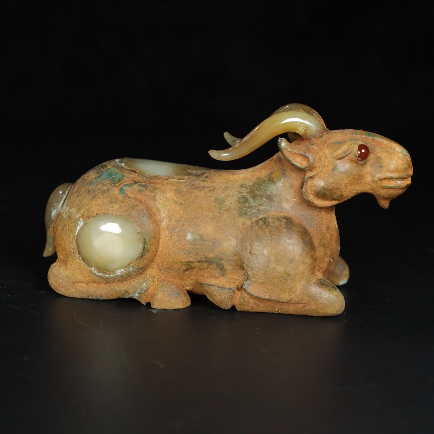 Chinese Natural Jade Carved animal