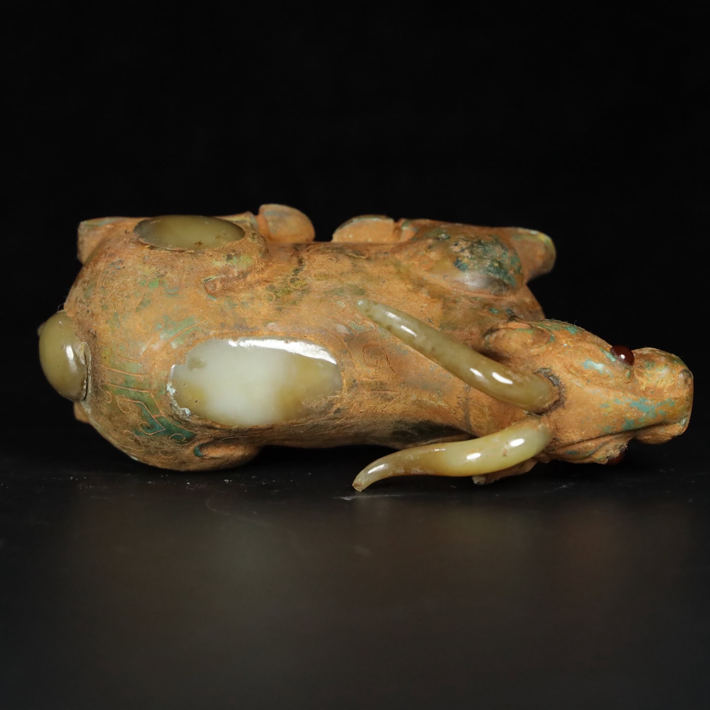 Chinese Natural Jade Carved animal