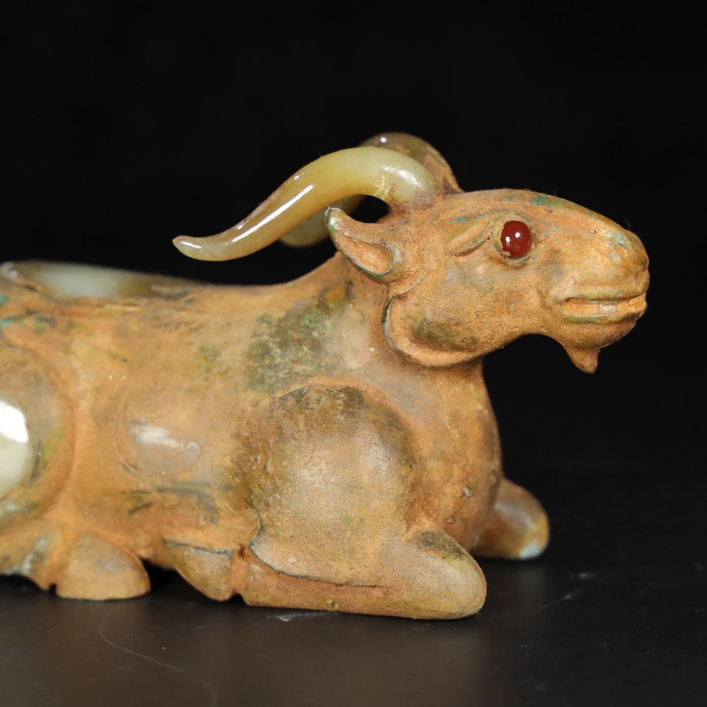Chinese Natural Jade Carved animal