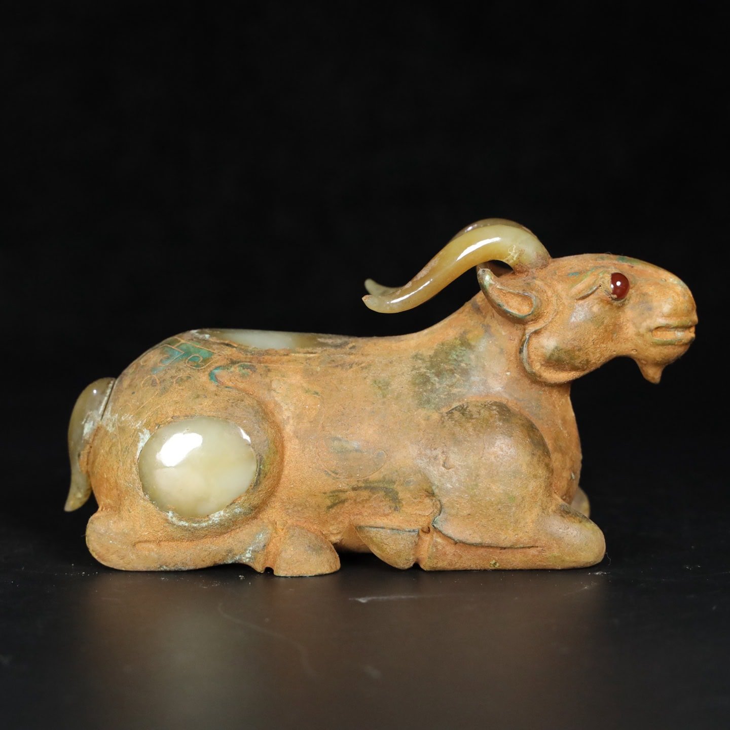 Chinese Natural Jade Carved animal