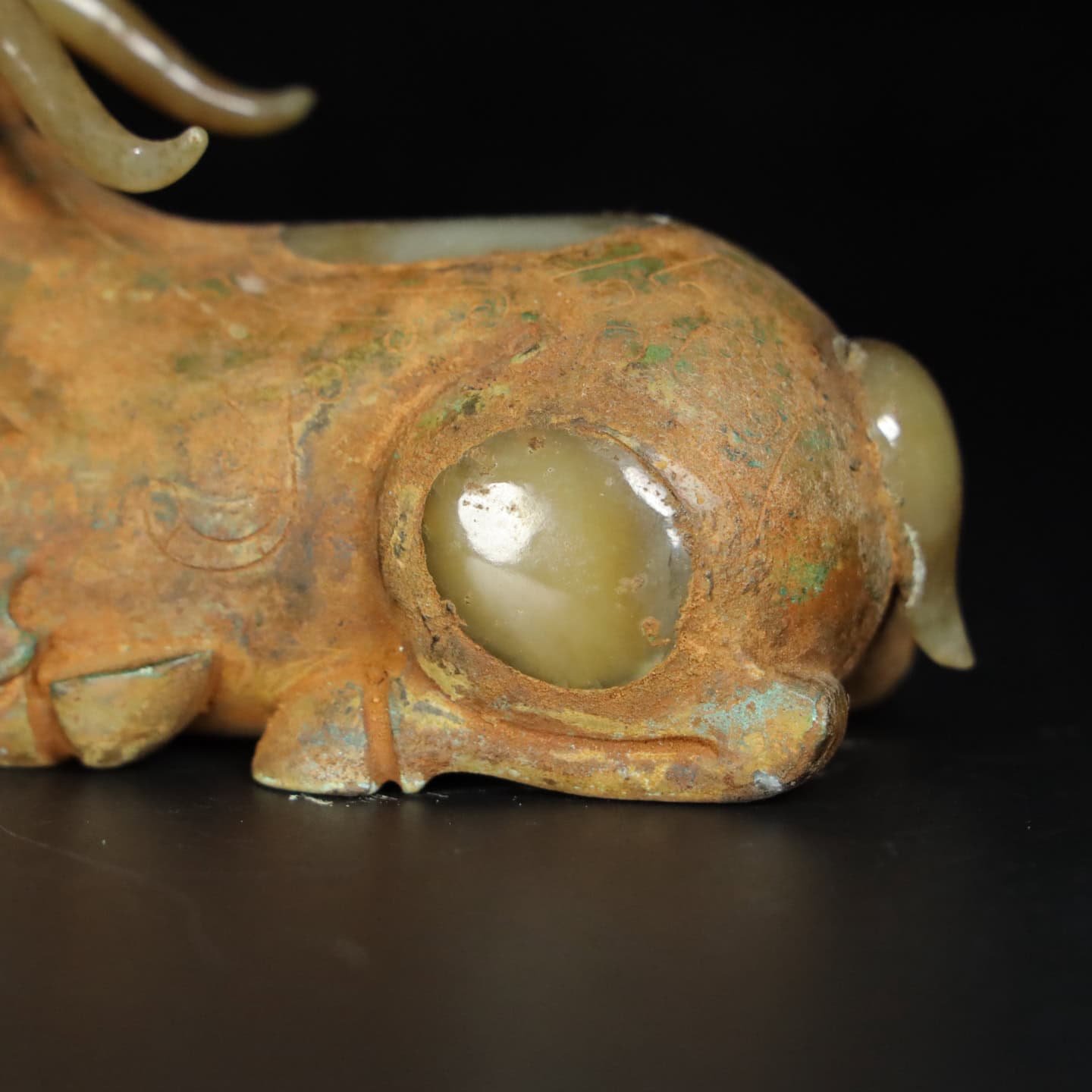 Chinese Natural Jade Carved animal