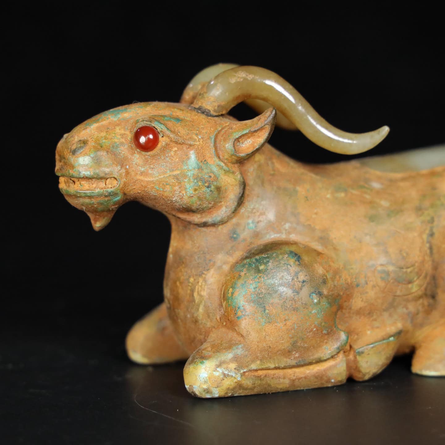 Chinese Natural Jade Carved animal