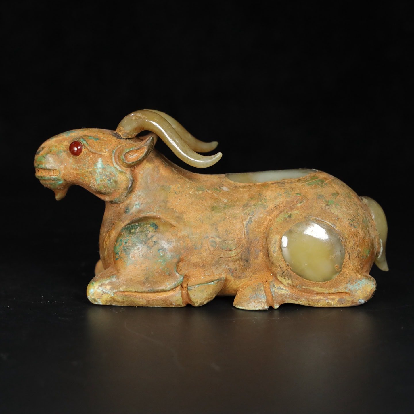 Chinese Natural Jade Carved animal