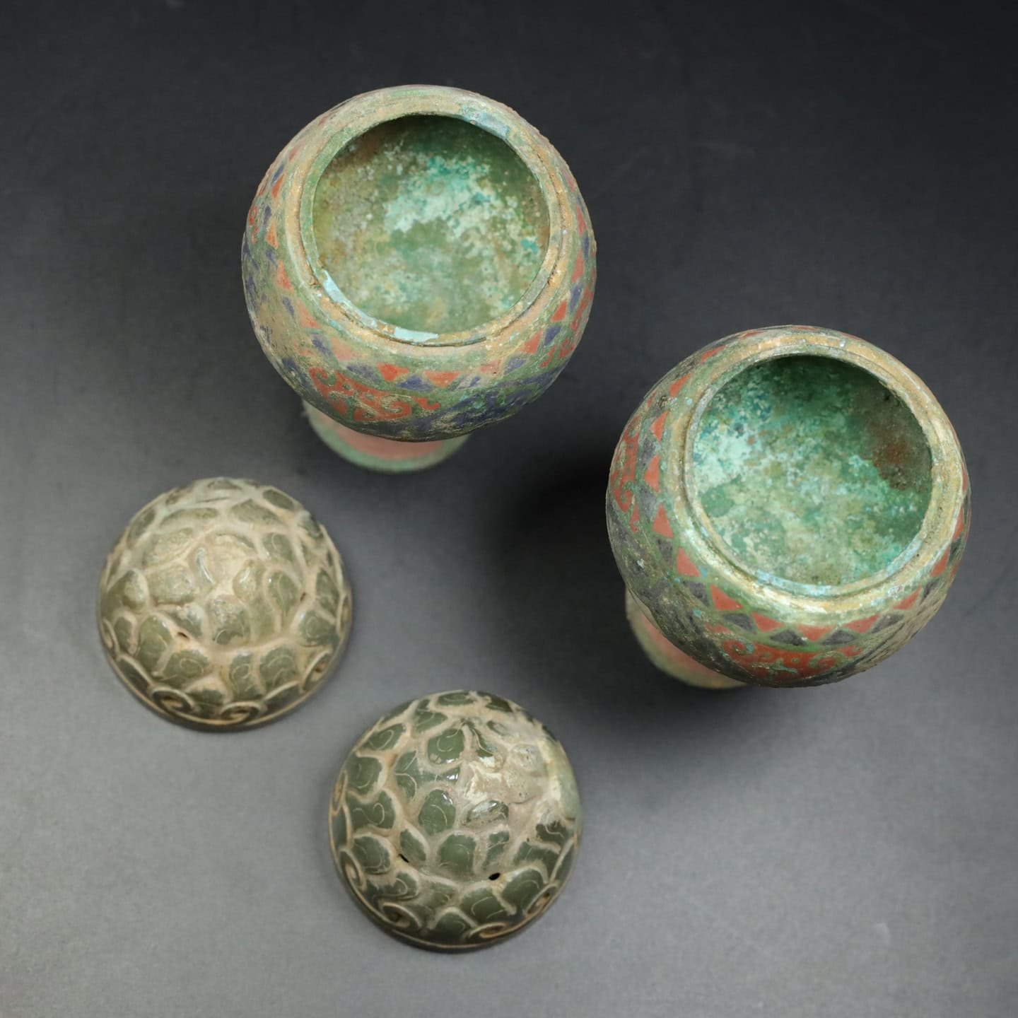 Chinese Natural Jade Carved Incense burner