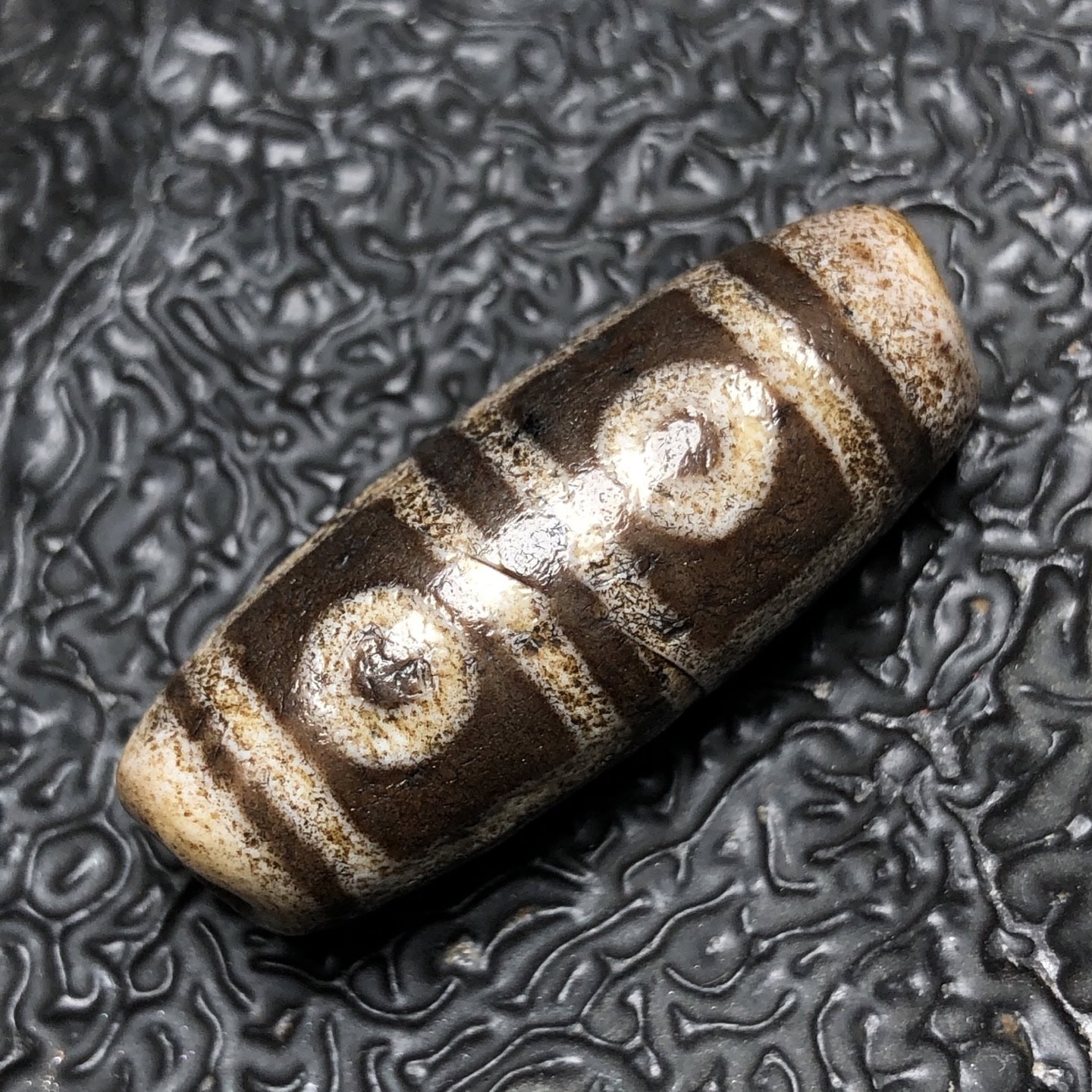 Chinese Natural Agate DZI Beads