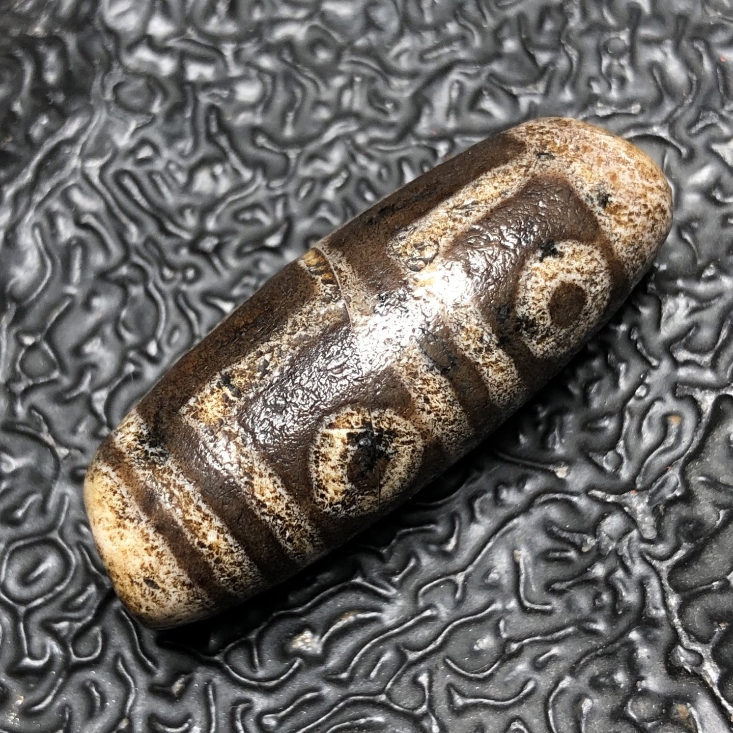 Chinese Natural Agate DZI Beads