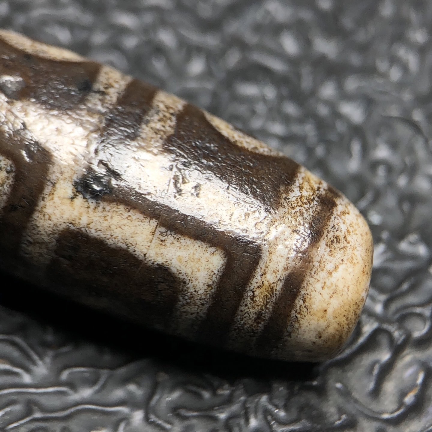Chinese Natural Agate DZI Beads