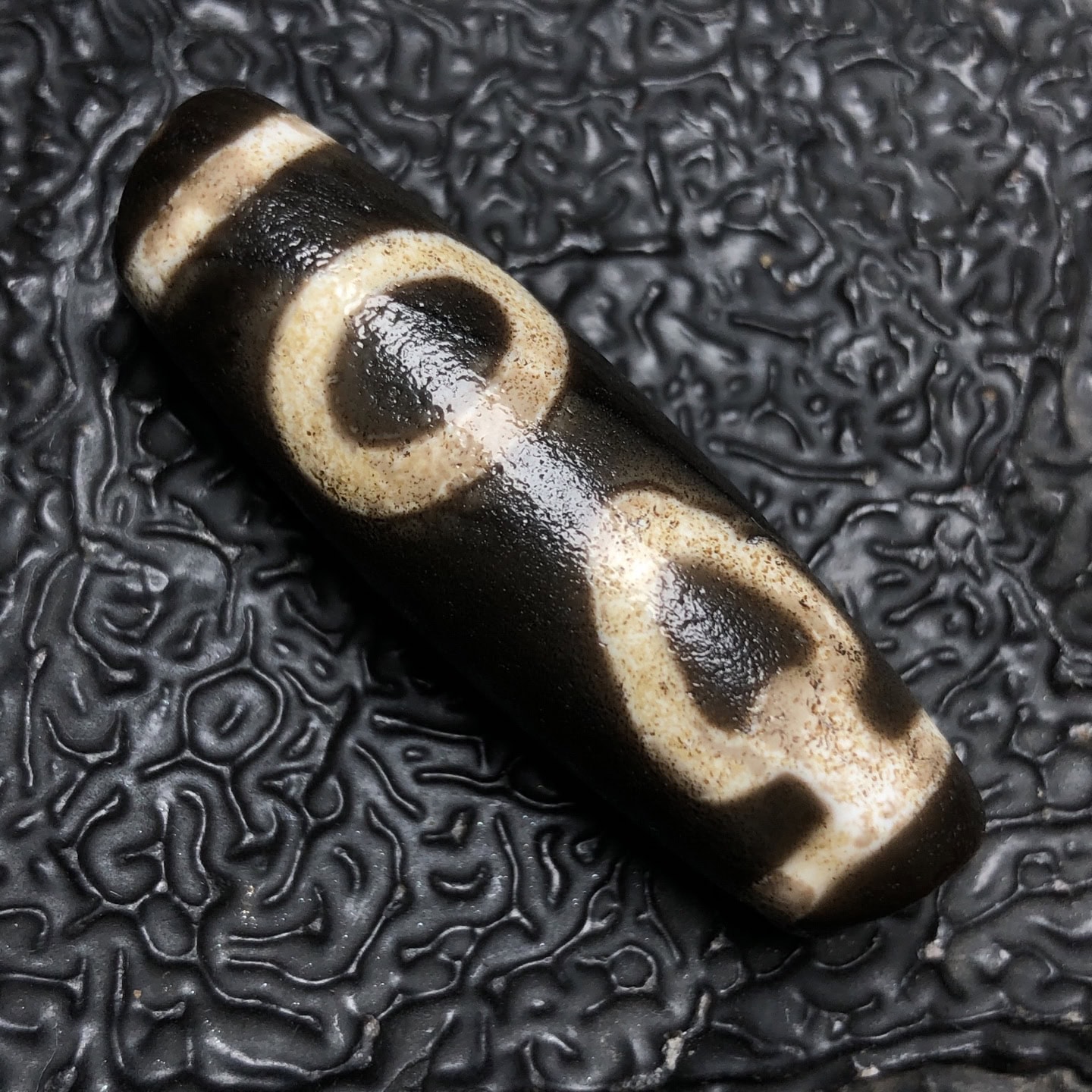 Chinese Natural Agate DZI Beads