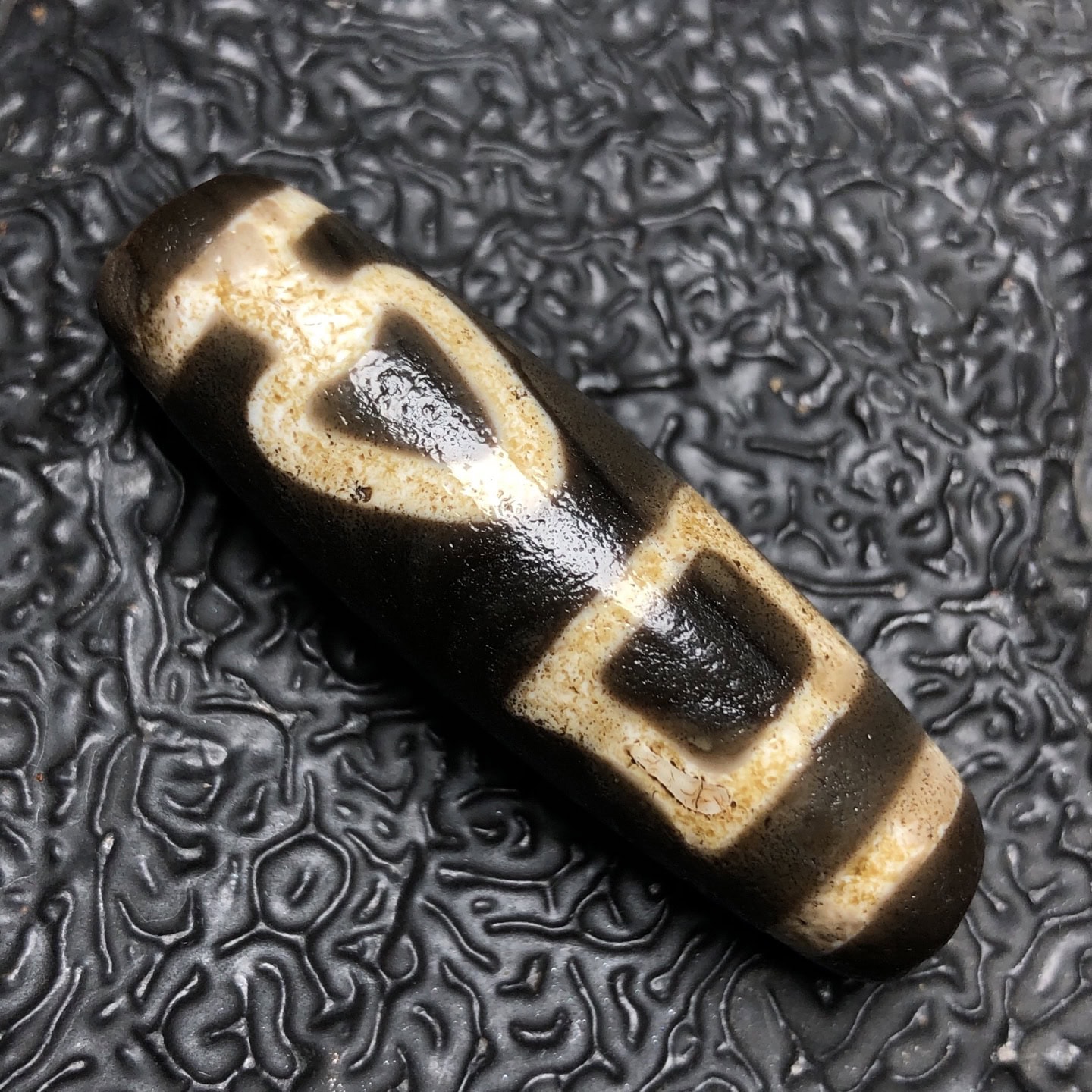 Chinese Natural Agate DZI Beads