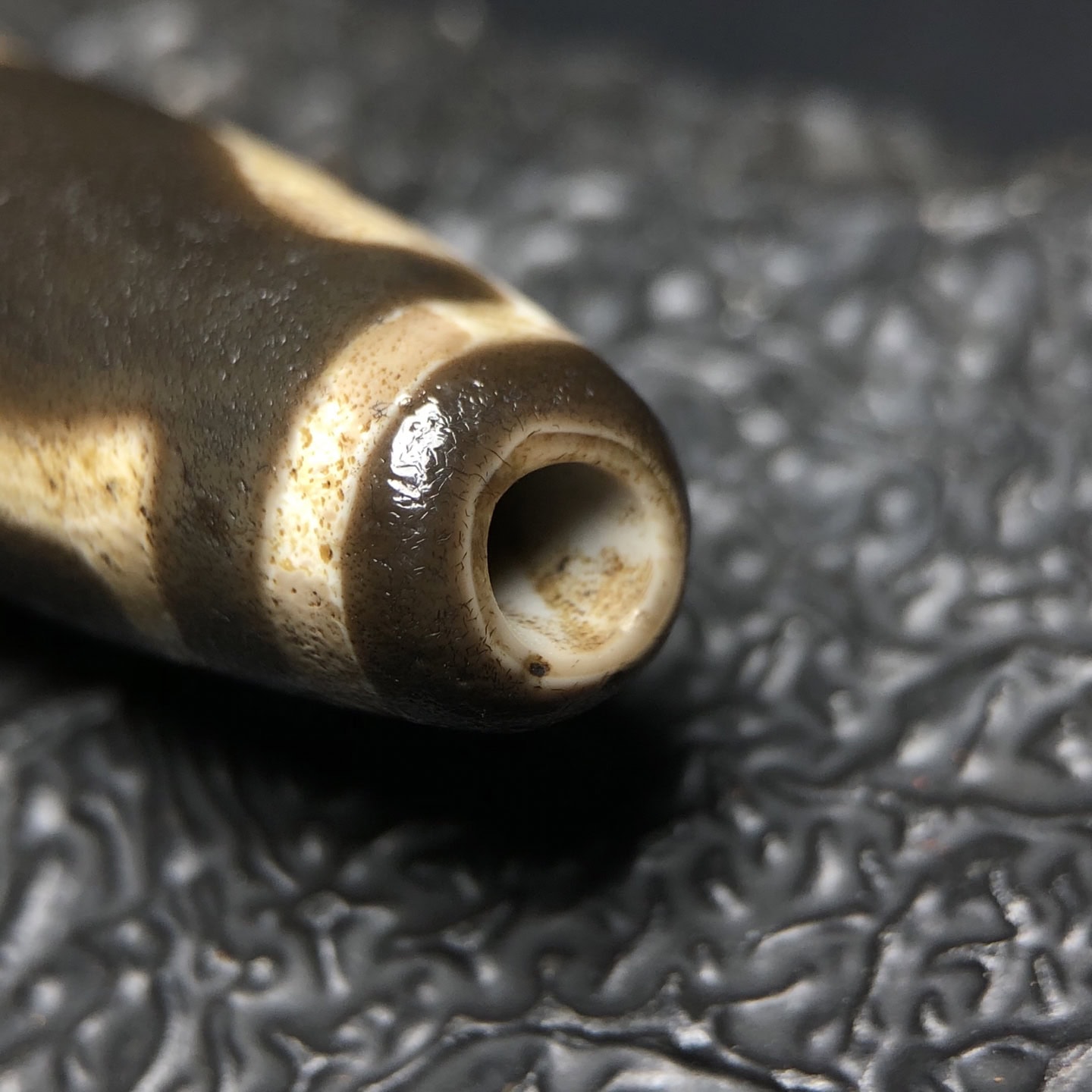 Chinese Natural Agate DZI Beads