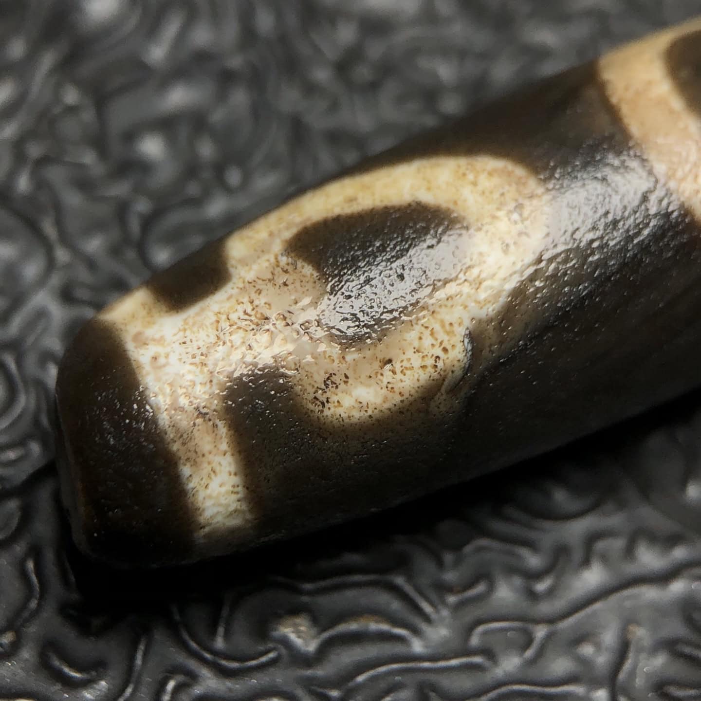 Chinese Natural Agate DZI Beads