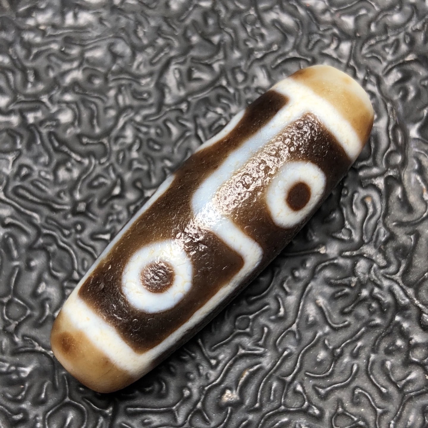 Chinese Natural Agate DZI Beads