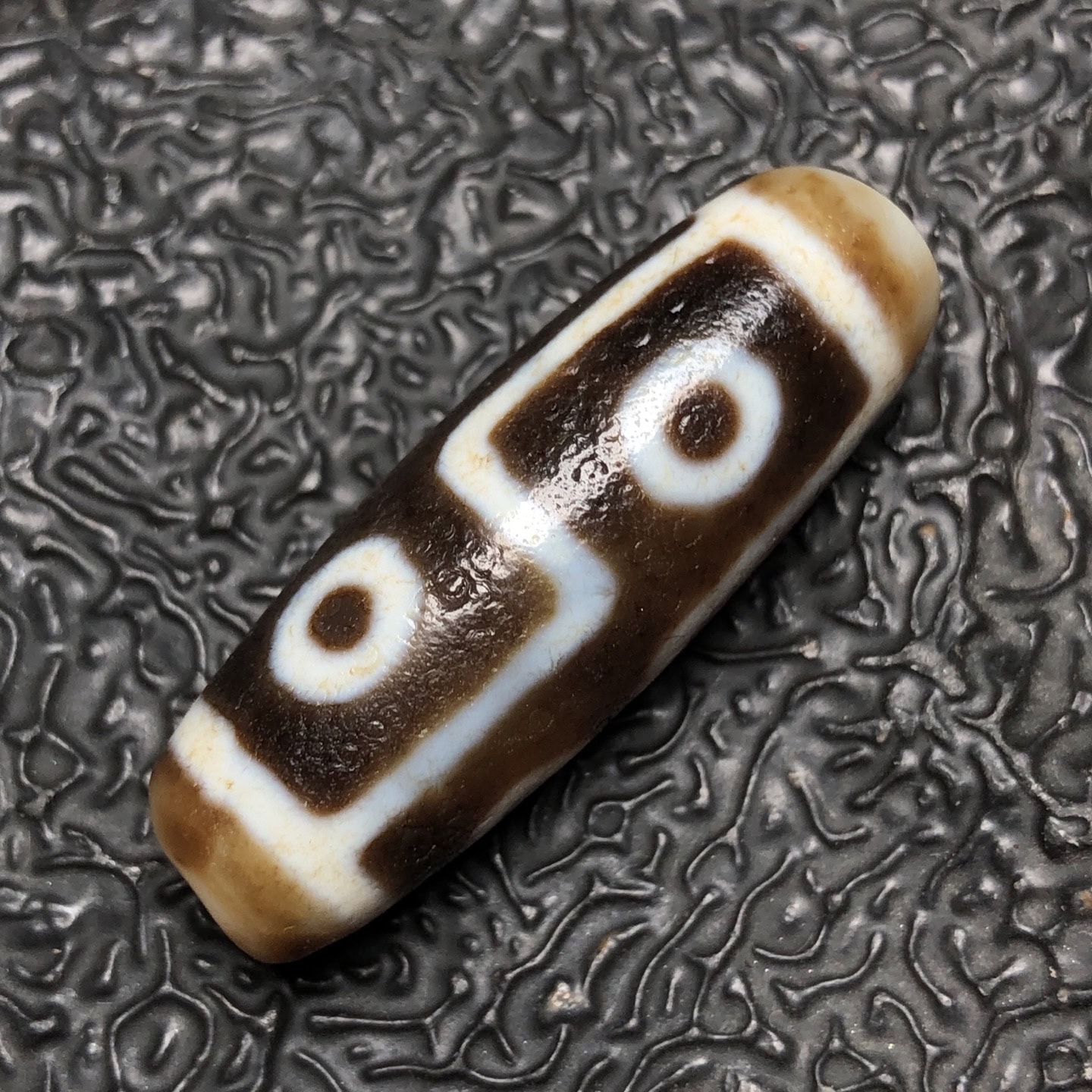 Chinese Natural Agate DZI Beads