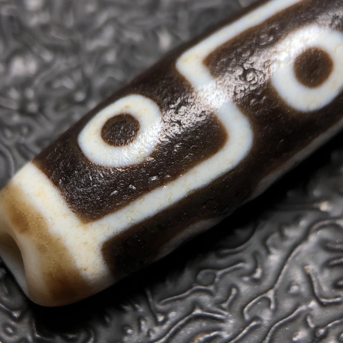 Chinese Natural Agate DZI Beads