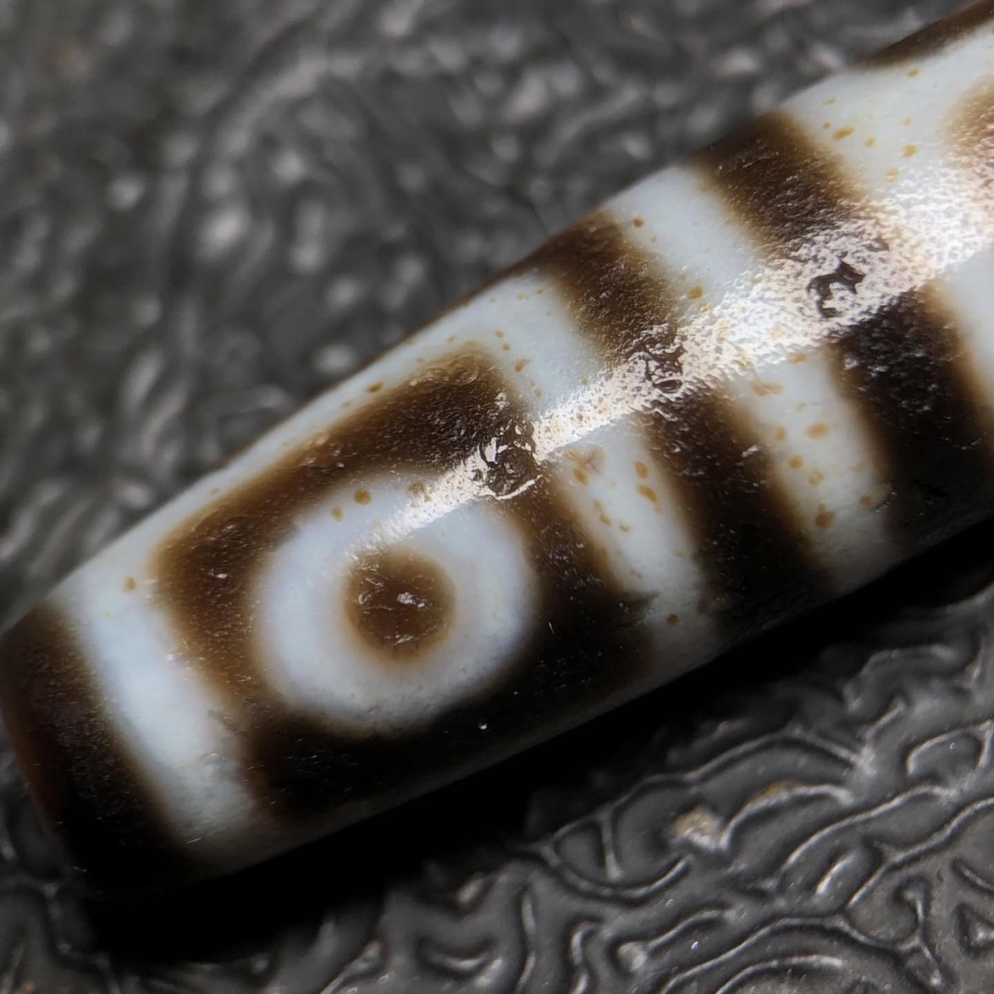 Chinese Natural Agate DZI Beads