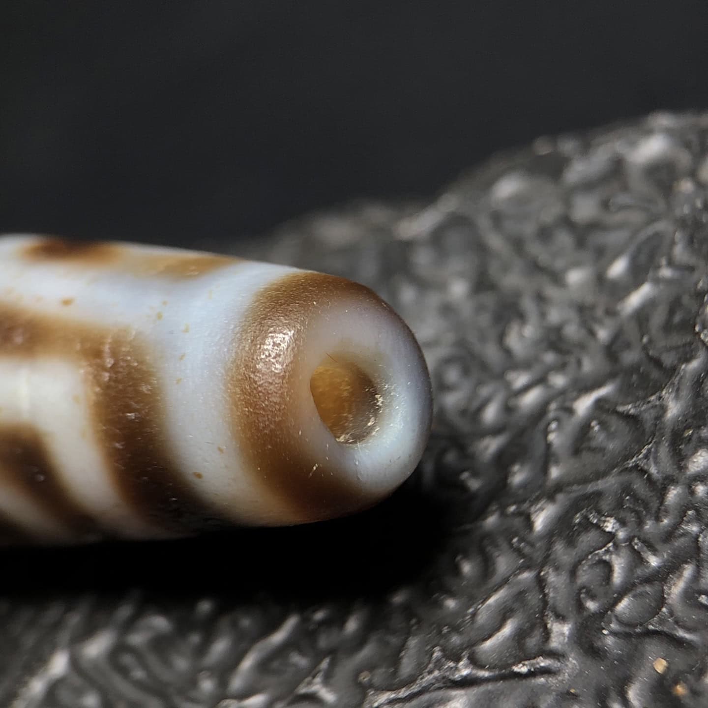 Chinese Natural Agate DZI Beads