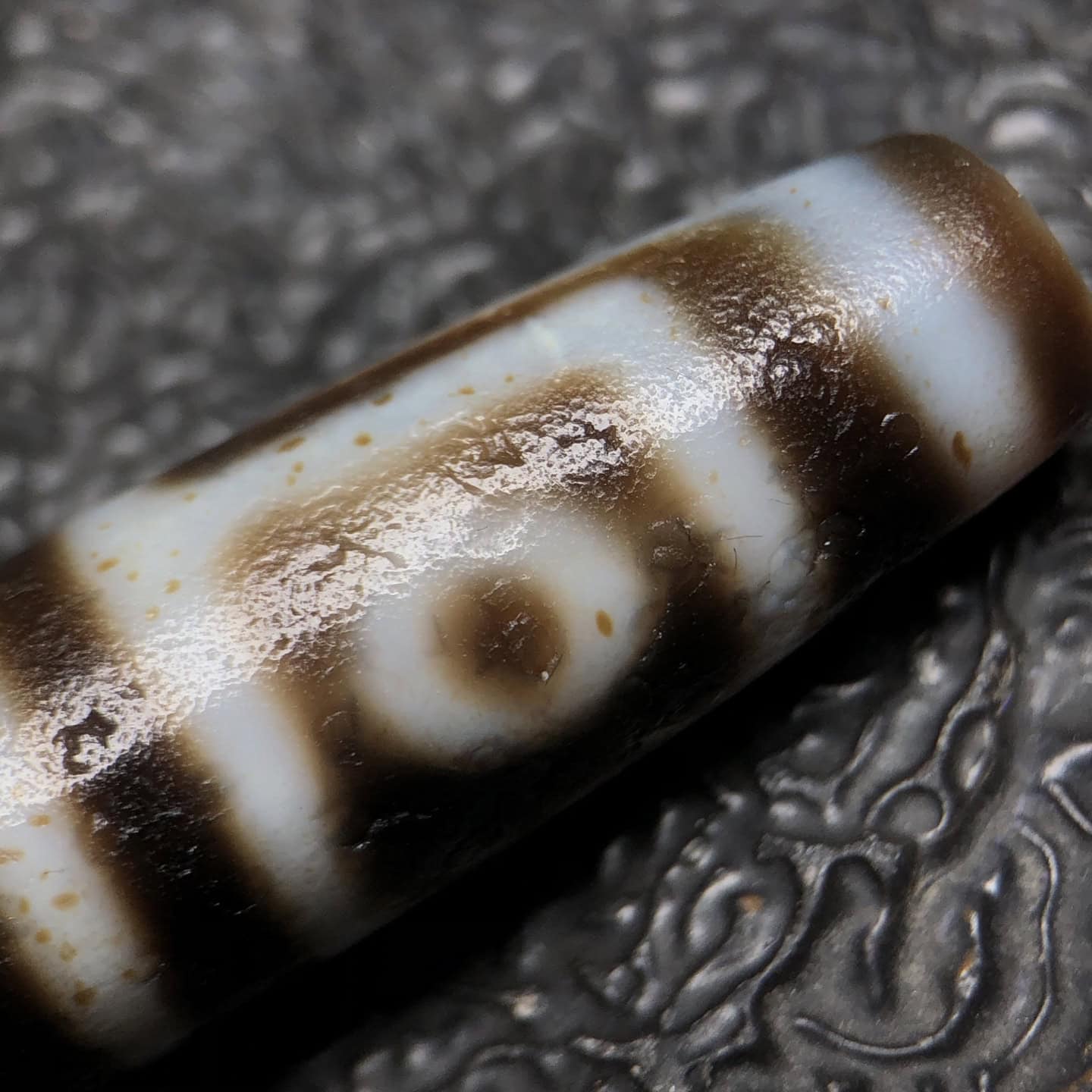 Chinese Natural Agate DZI Beads
