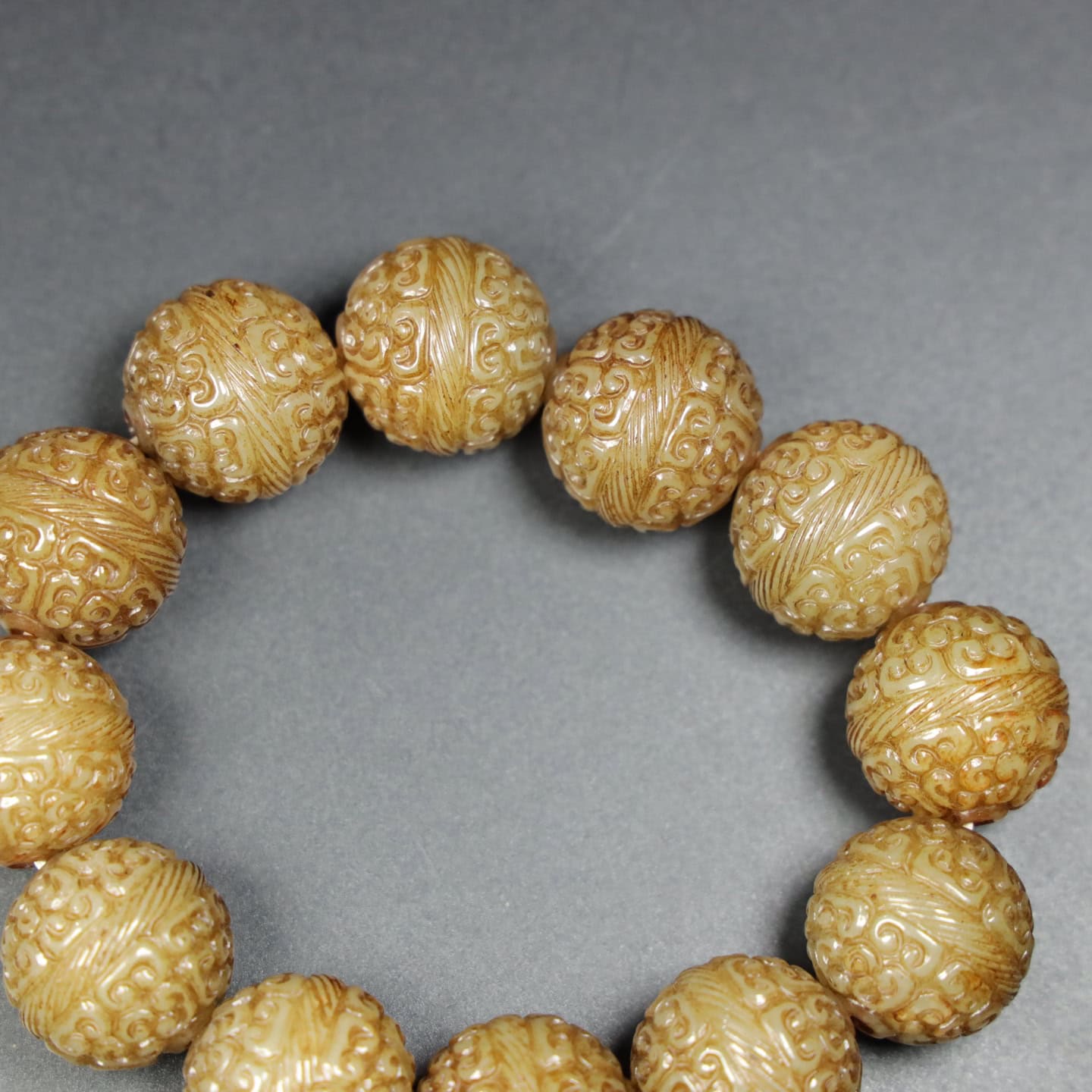 Chinese Natural Jade Carved Bracelets