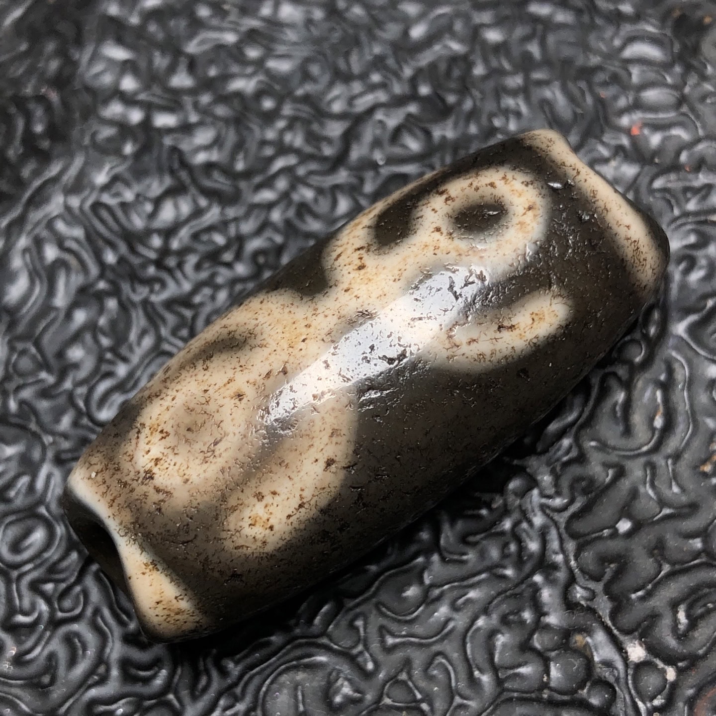 Chinese Natural Agate DZI Beads