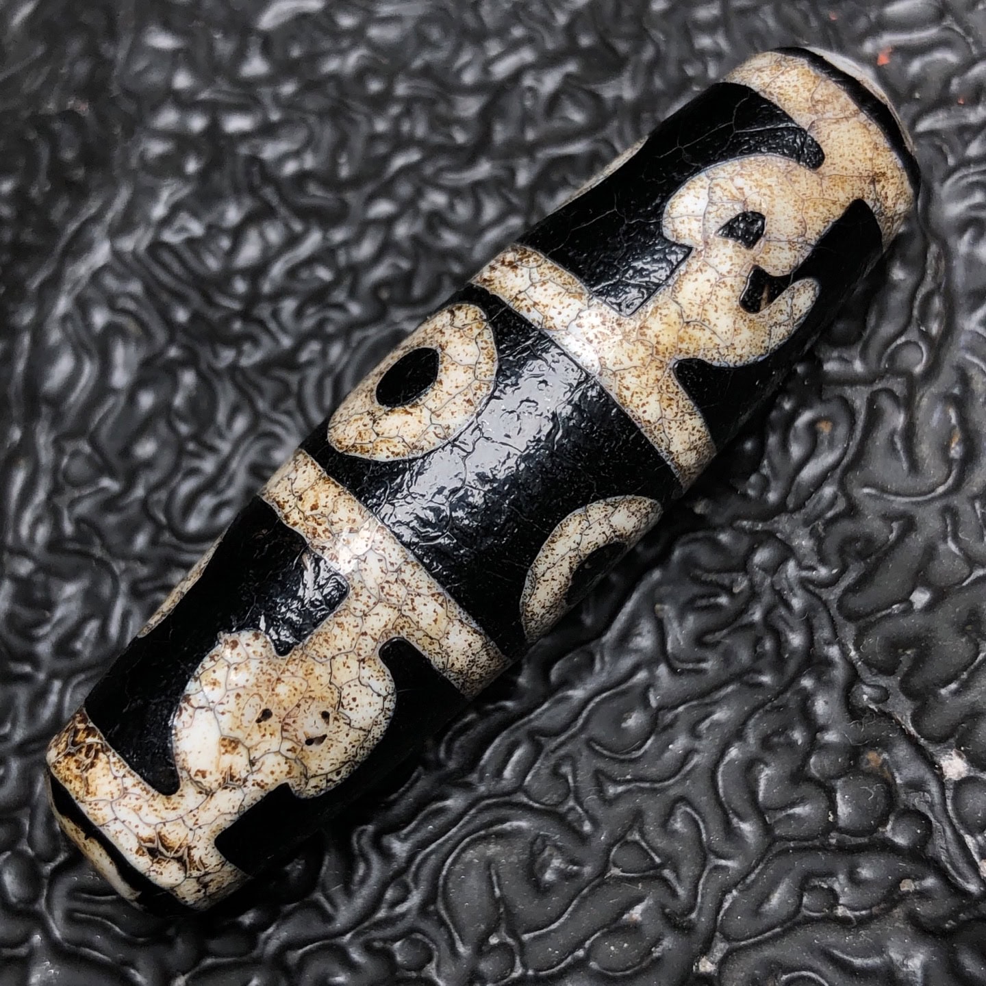 Chinese Natural Agate DZI Beads