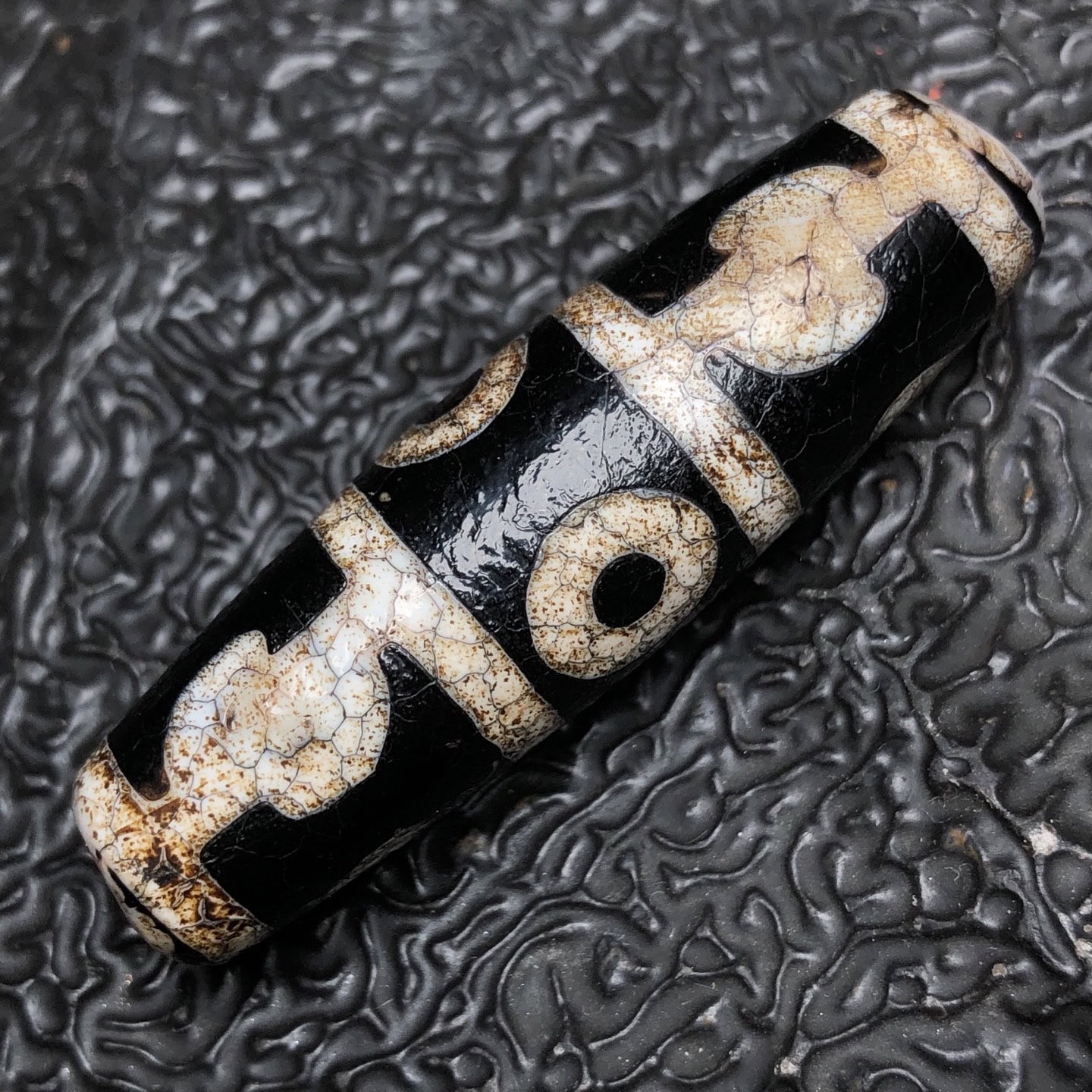 Chinese Natural Agate DZI Beads