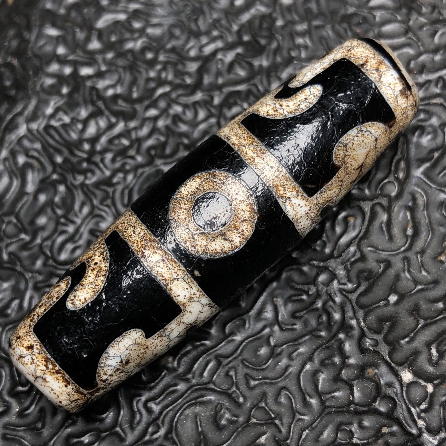 Chinese Natural Agate DZI Beads