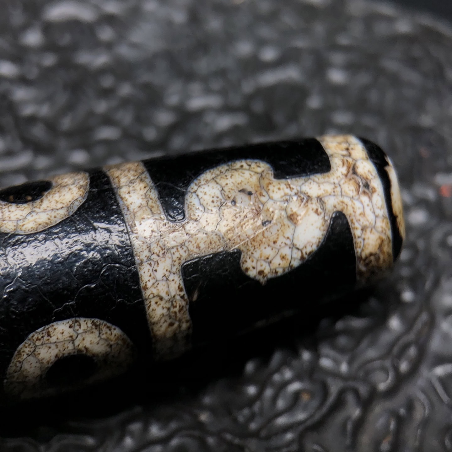 Chinese Natural Agate DZI Beads