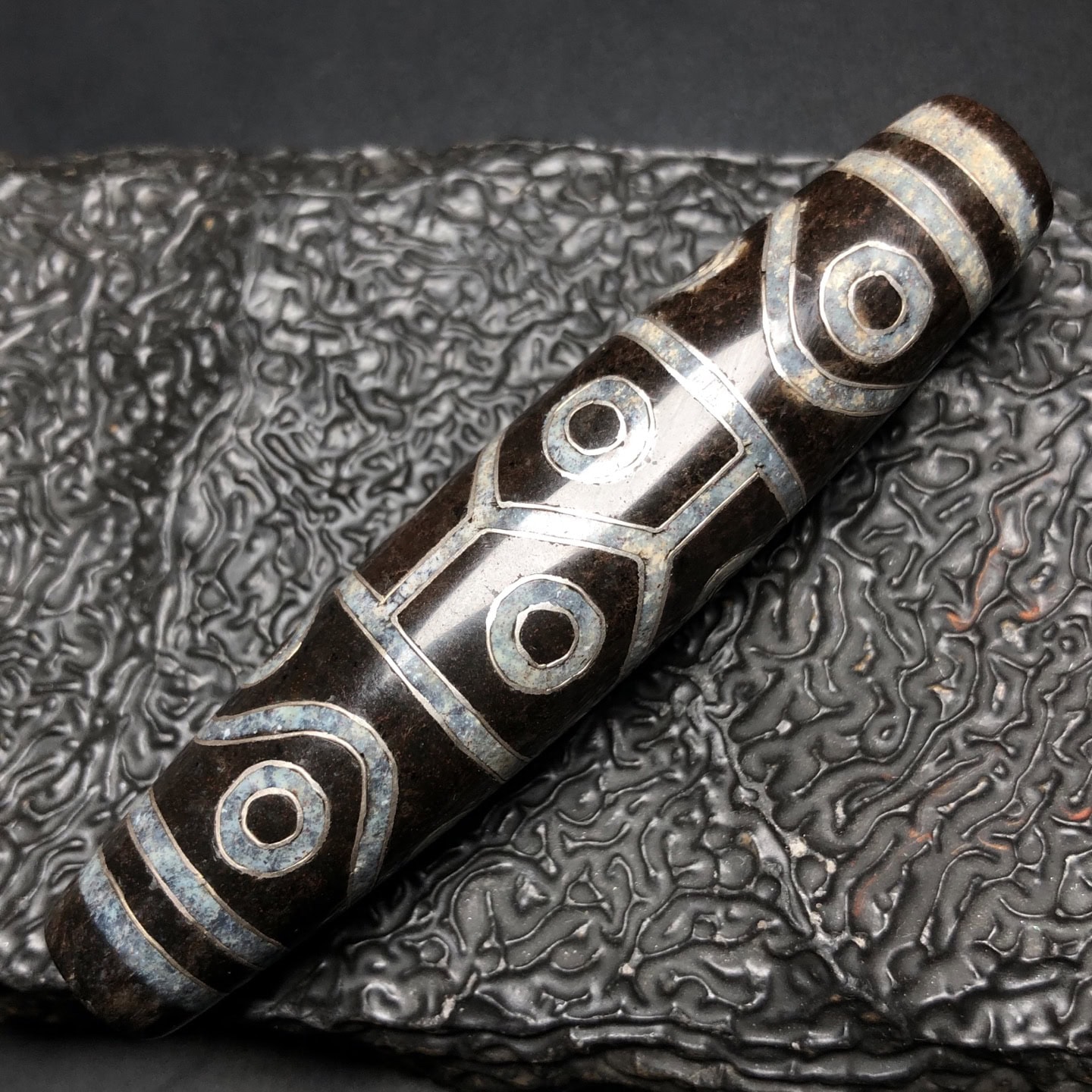 Chinese Natural Agate DZI Beads