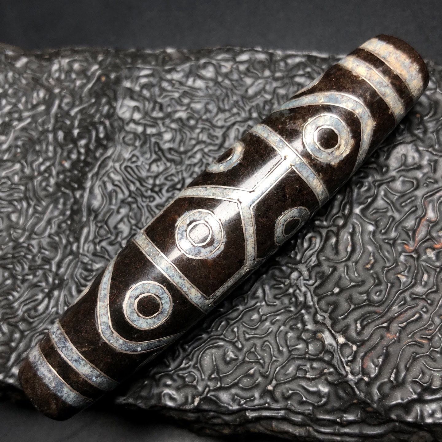 Chinese Natural Agate DZI Beads