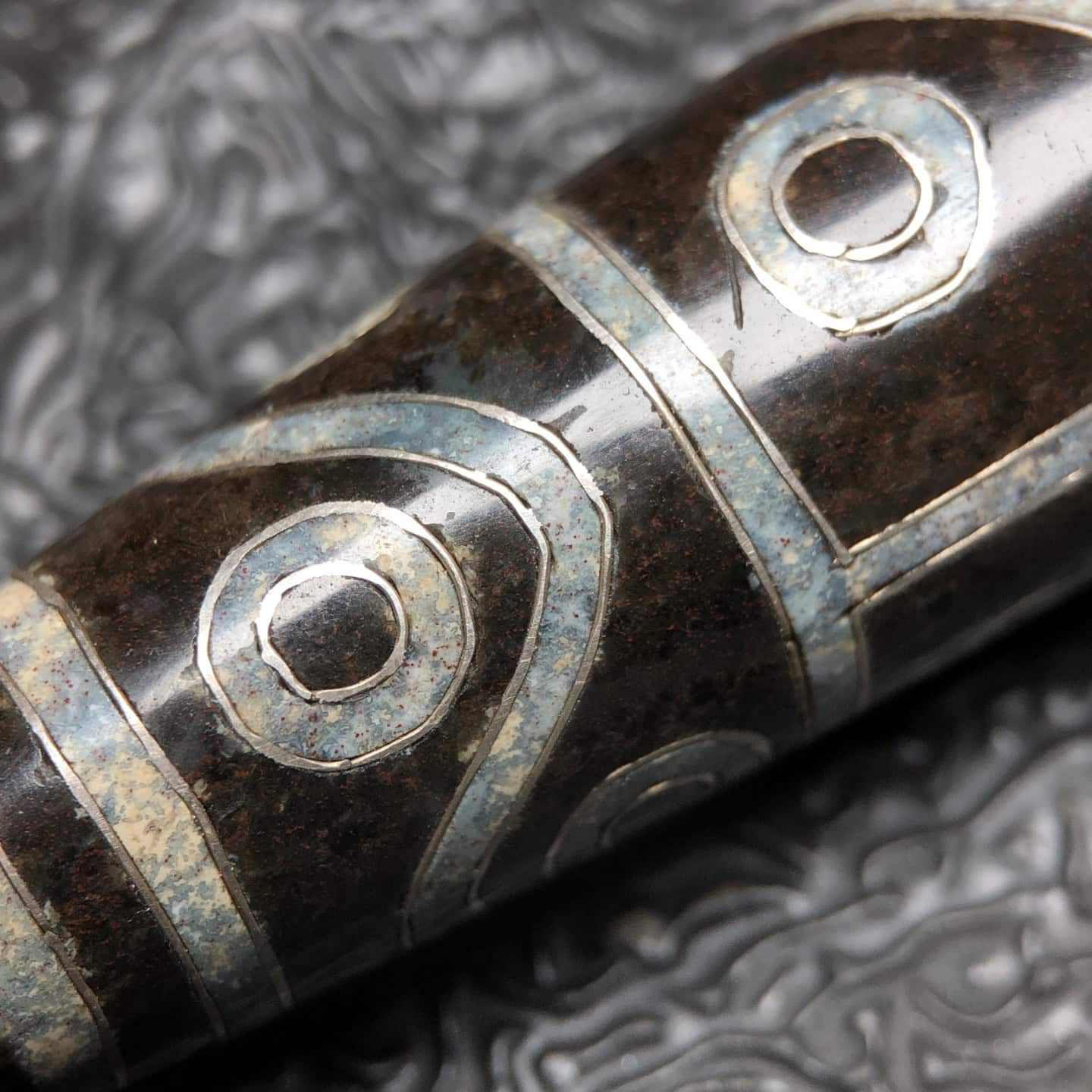 Chinese Natural Agate DZI Beads