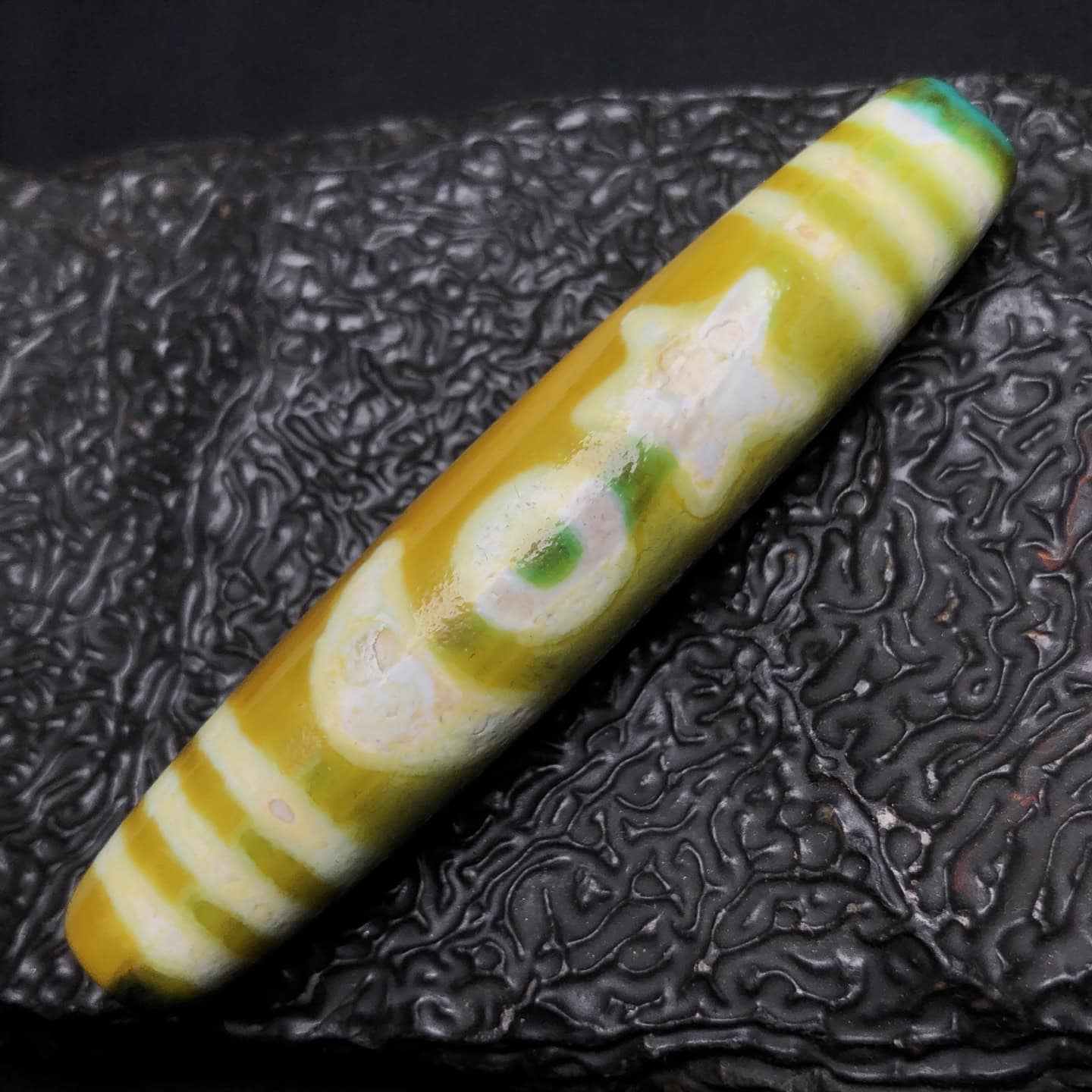 Chinese Natural Agate DZI Beads