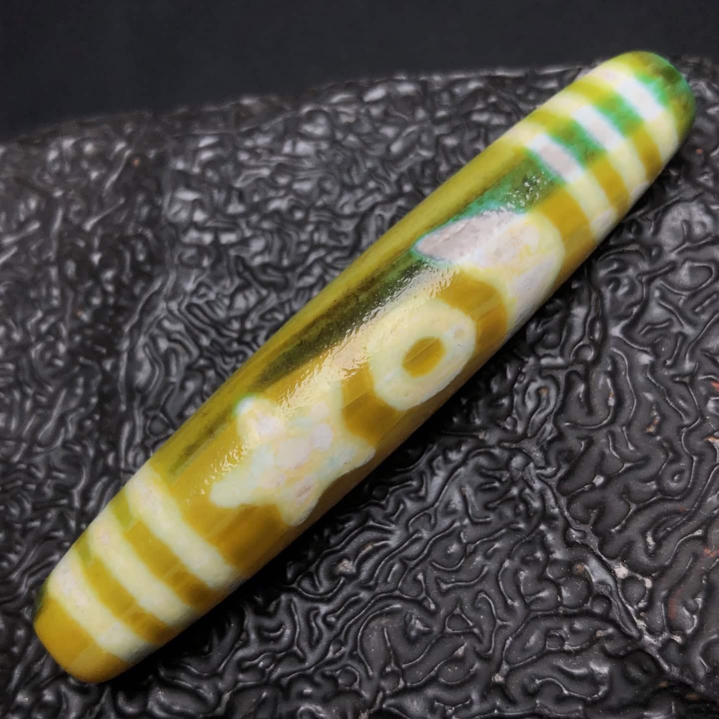 Chinese Natural Agate DZI Beads