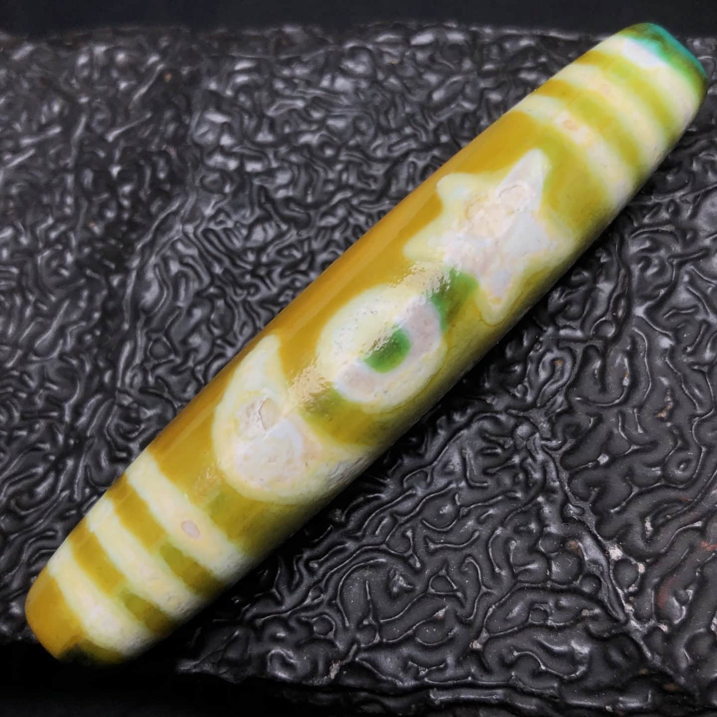 Chinese Natural Agate DZI Beads
