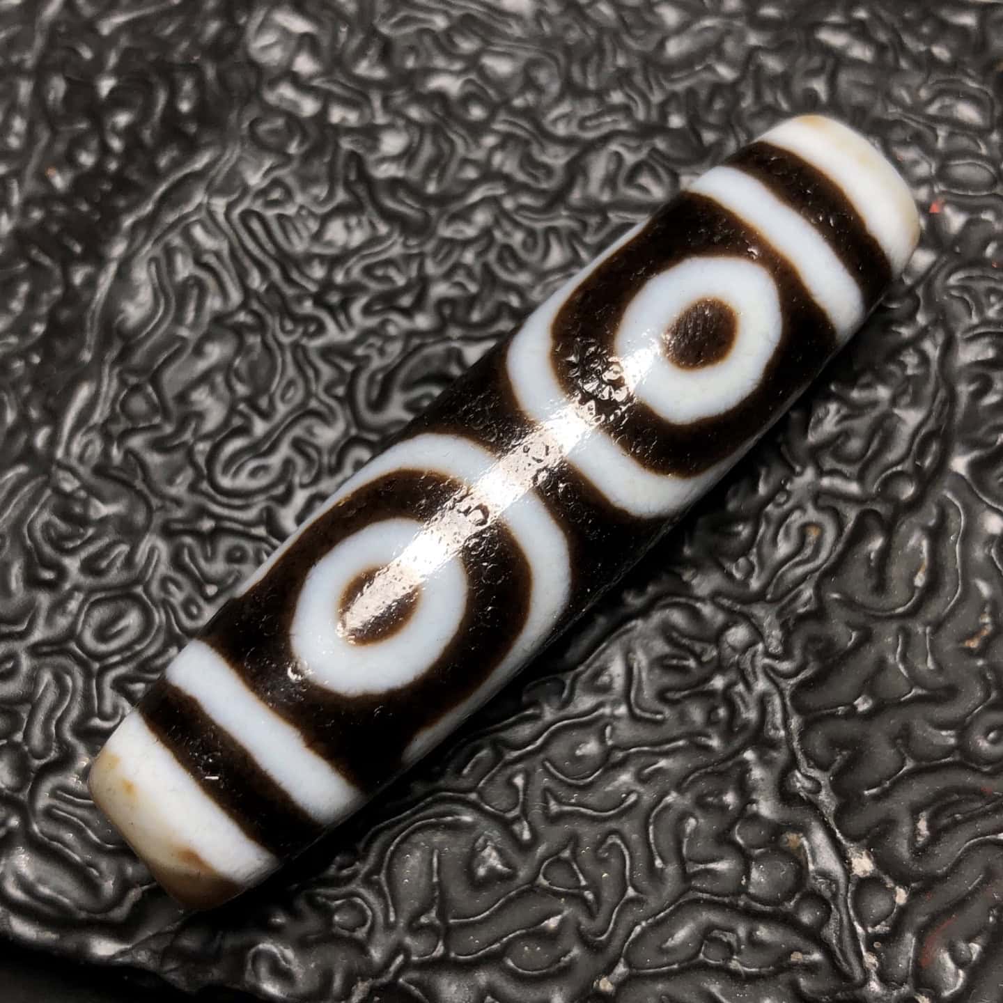 Chinese Natural Agate DZI Beads