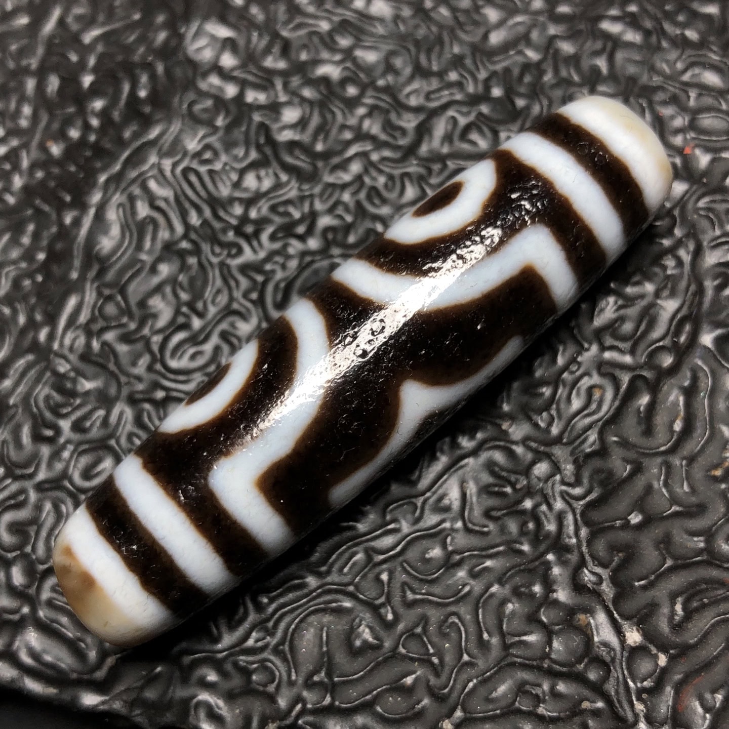 Chinese Natural Agate DZI Beads