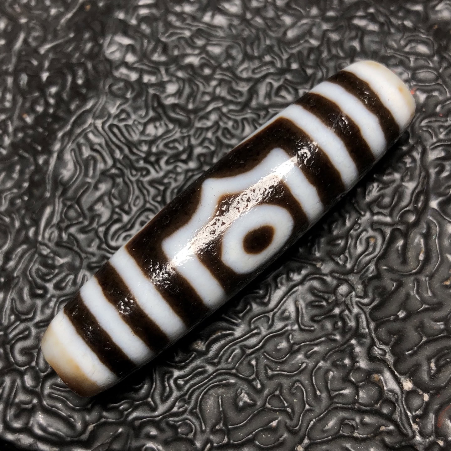 Chinese Natural Agate DZI Beads