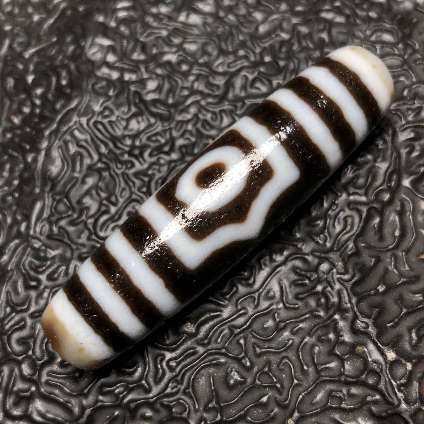 Chinese Natural Agate DZI Beads