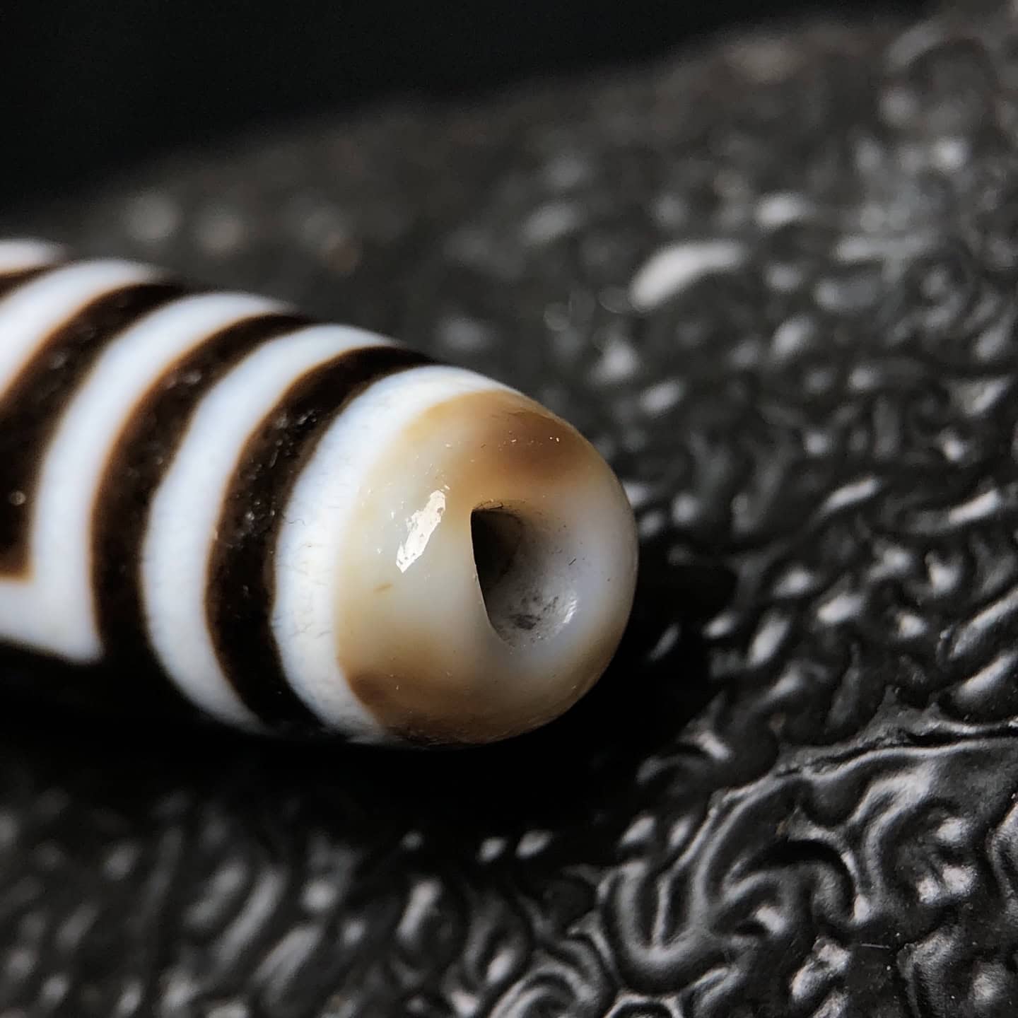 Chinese Natural Agate DZI Beads