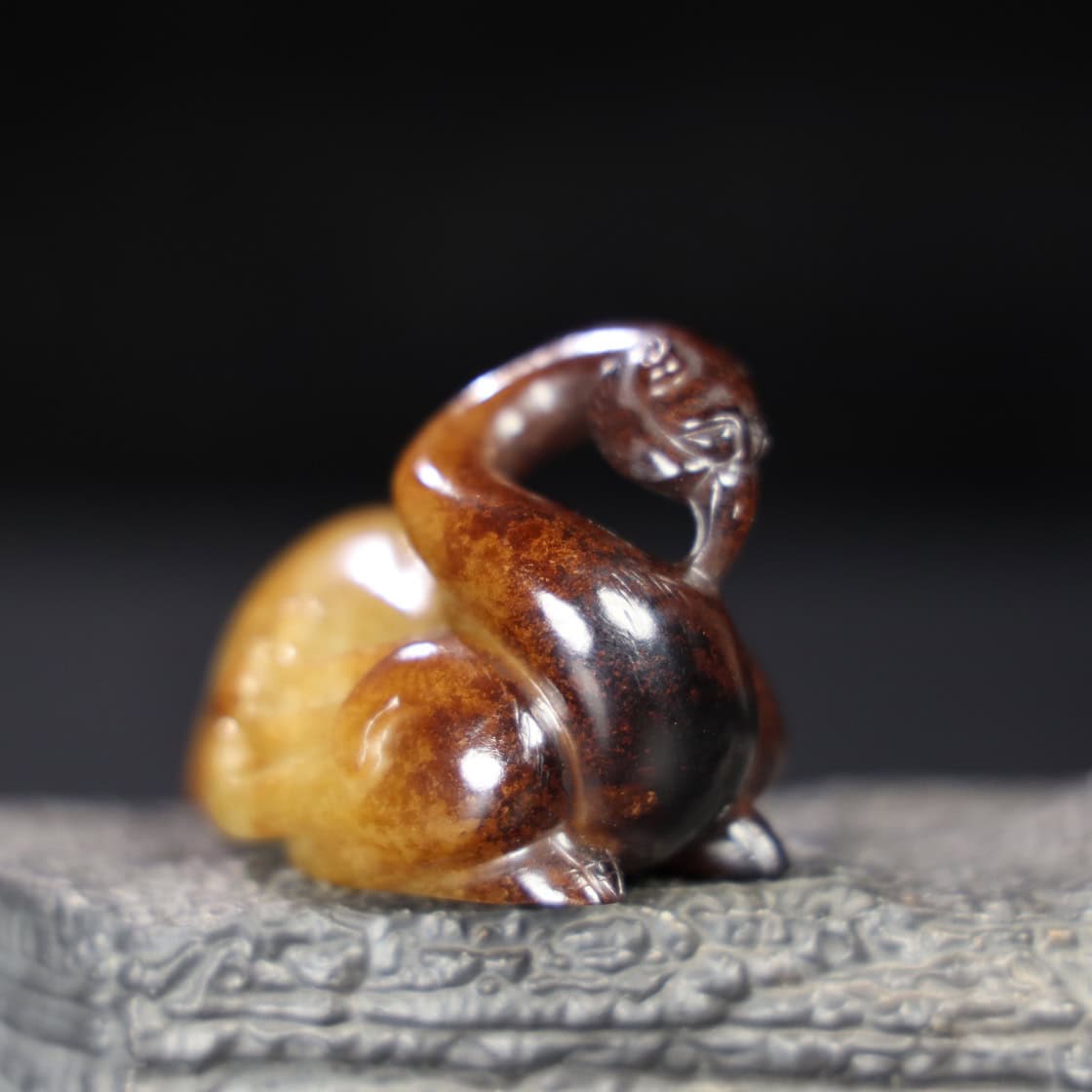 Chinese Natural Jade Carved Phoenix Bird